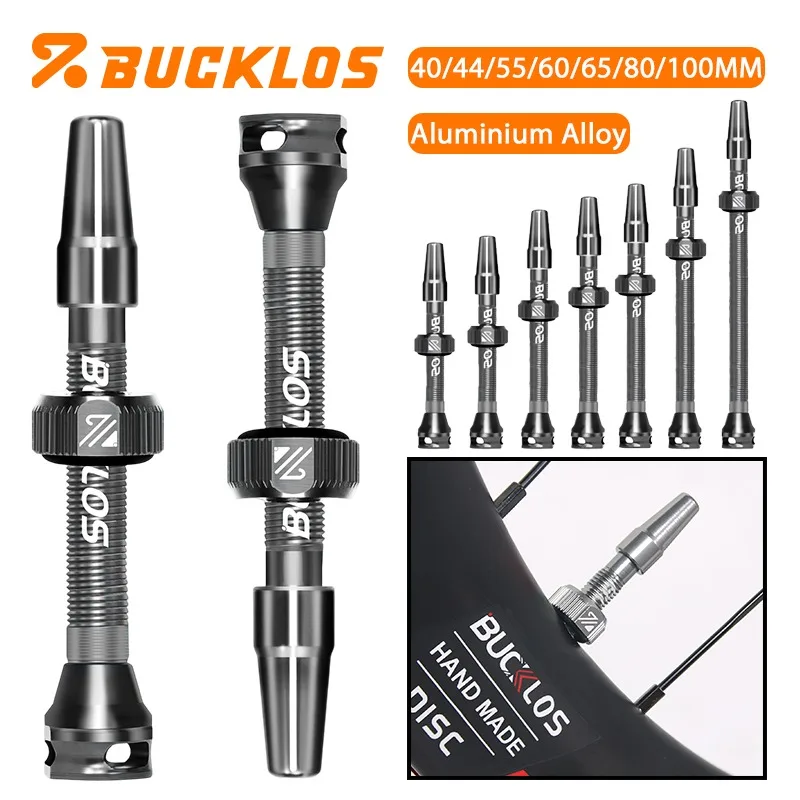 AliExpress BUCKLOS 40-100mm Bicycle Tubeless Presta Valve Durable Bike Tubeless Valve Aluminum Alloy Bicycle Presta Valves Bicycle Valves