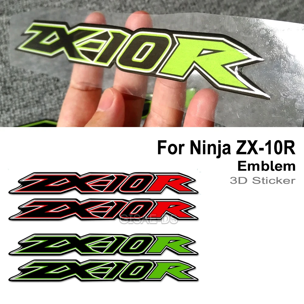 Per Kawasaki Ninja ZX-10R ZX10R ZX 10R Moto Protezione Rilievo del Carro Armato Adesivi Gas Ginocchio Emblema Distintivo Decal Kit