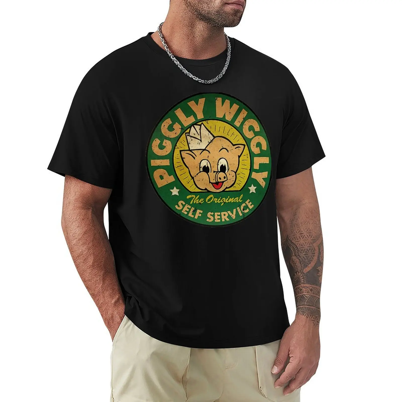 

Vintage Piggly Wiggly T-Shirt essential t shirt aesthetic clothes shirts men