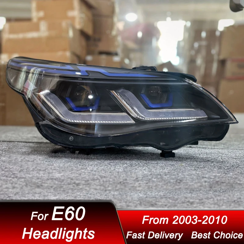 

Новые светодиодные фары для BMW 5 серии E60 03-10 (RHD/LHD), комплект для модернизации с проекционными линзами