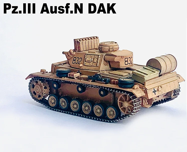 Dg63260 1/72 Duitse Tank Nr. 3 N-Type Dak 501 Zwaar Gepantserd Bataljon Tunesië Afgewerkte Productcollectie Model