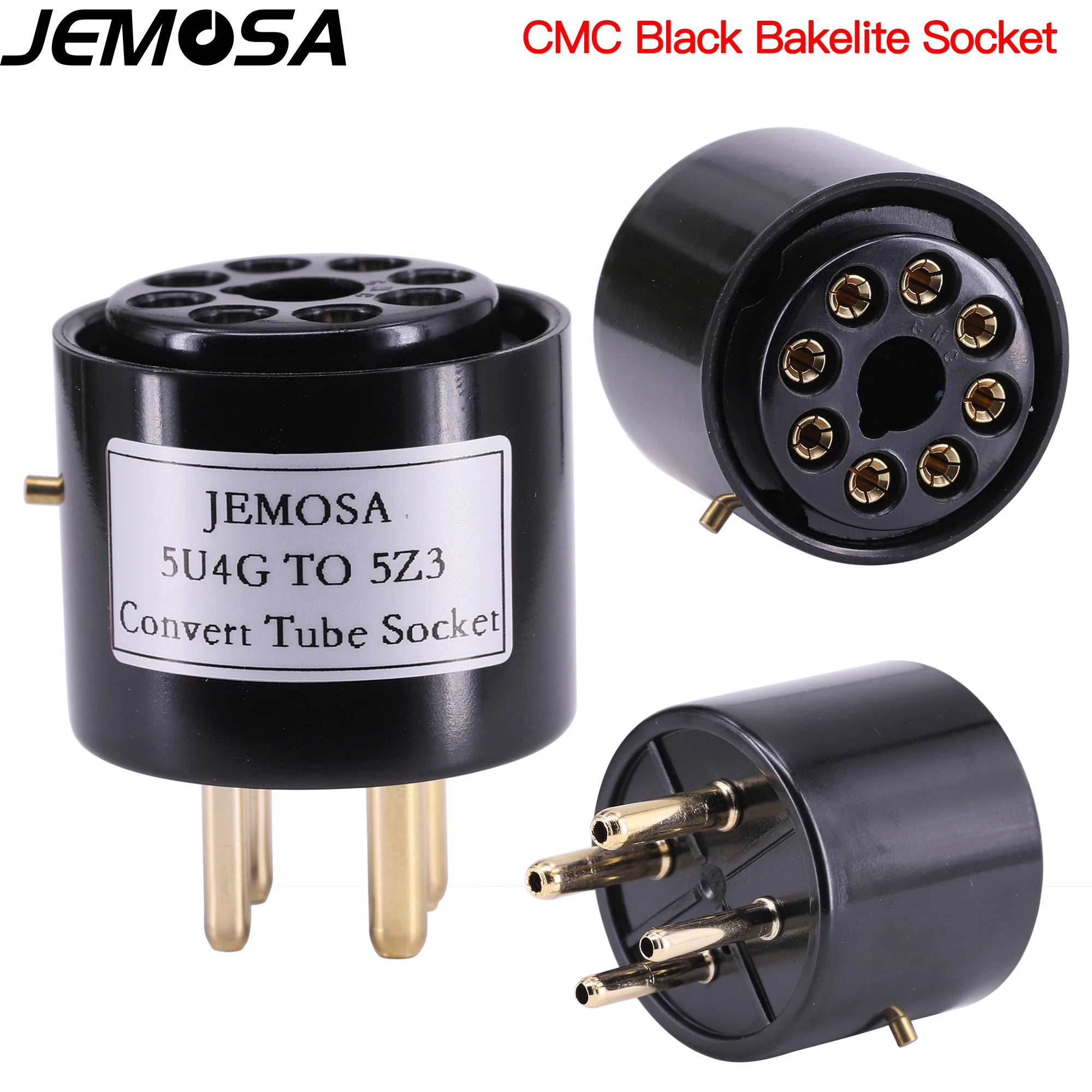 JEMOSA 1 шт. 274B 5AR4 5Z4P 5U4G до 5Z3 274A 80 (нижний) DIY HIFI звуковая вакуумная трубка усилитель, переходник розетки