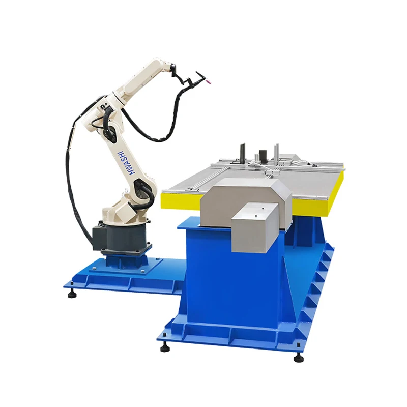 Stainless Steel Metal Box Corner Industrial 1.4m Arm Length Automatic CNC Control 6 Axis CNC TIG/MIG Welding Robots Arm Machine