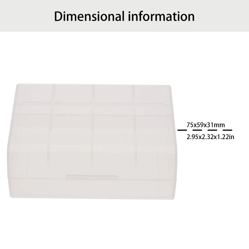 1-2 26650 배터리용 솔리드 배터리 보관 상자 컨테이너 배터리 케이스 Dropship