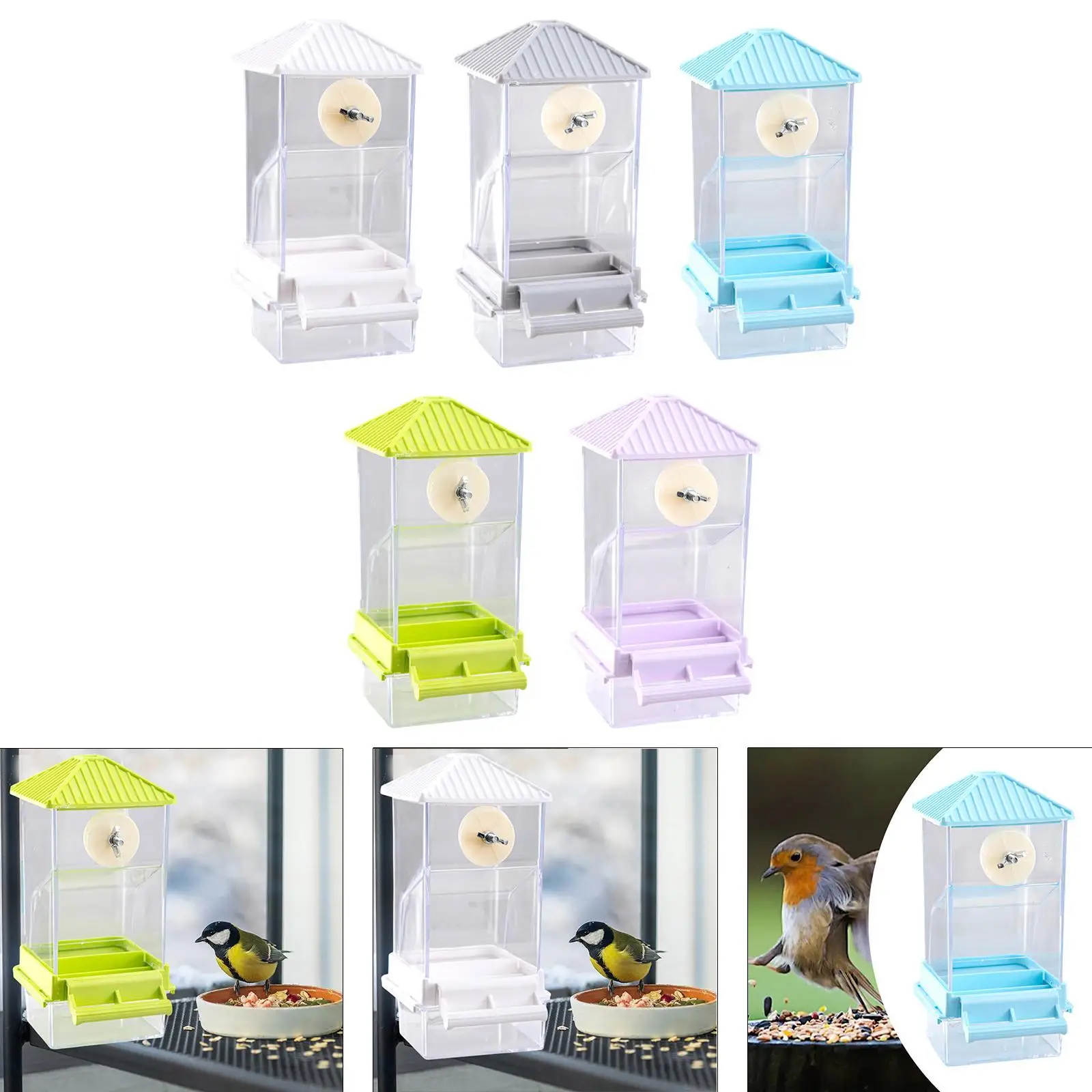 

Bird Cage Feeder Parrot Foraging Feeder for Budgerigar Canary Lovebirds