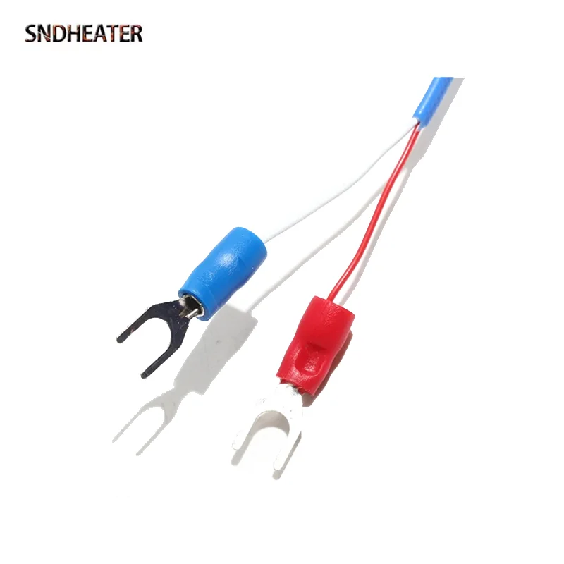 SNDHEATER Type K T J Thermocouple Sensor 1M 2M 3M Wire Surface Mount High Temperature Measurement Sheet 20x12MM