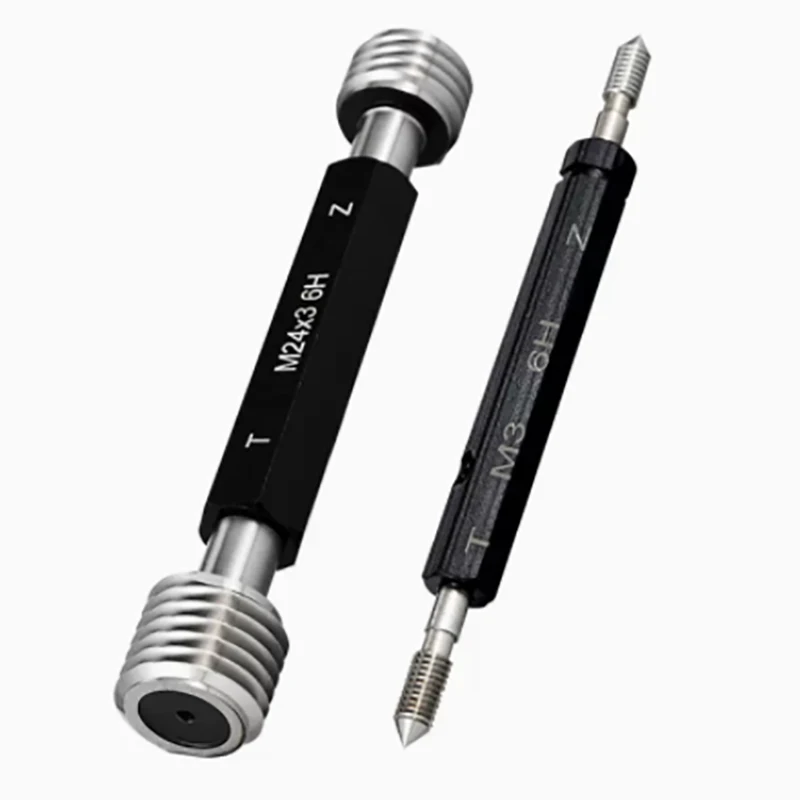 6H Metric Thread Feeler Gauge M0.8-M24 Go No Go Aperture Gauge Plug Tester Inspection Tool for Mold