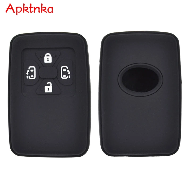 Apktnka Silicone Car Key Case For Toyota Estima Alphard Vellfire Cover Keyless Remote Fob Shell Skin Keyring Key Chain Holder