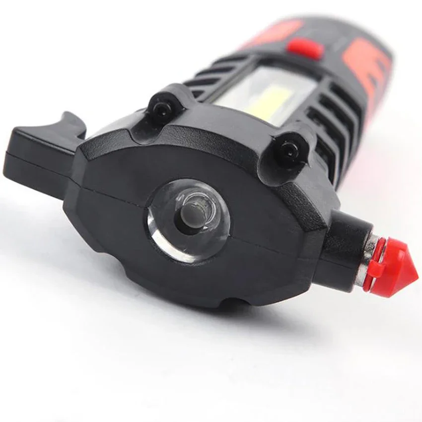 Ricaricabile HA CONDOTTO LA Torcia Elettrica Luce del Lavoro con il Magnete, Gancio, Martello di Sicurezza, 5 Modalità, per Auto, campeggio, Sicurezza, Uso di Emergenza