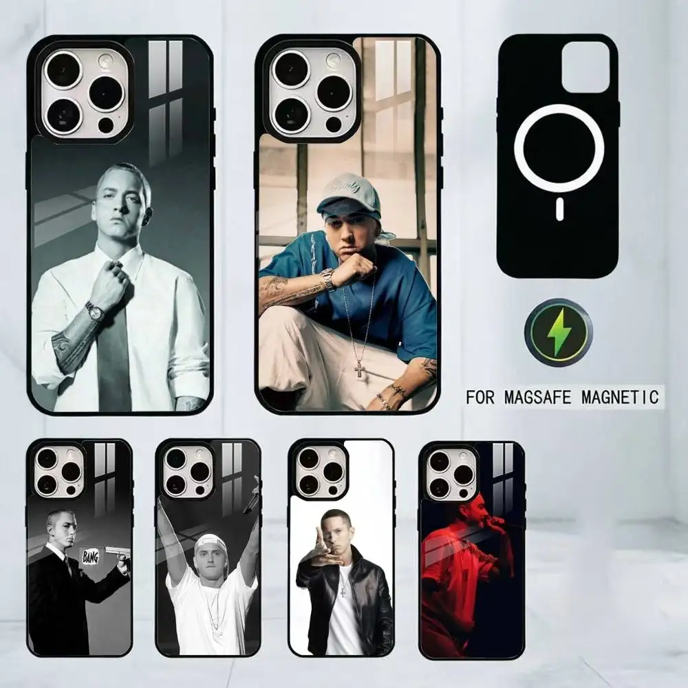 

Singer E-Eminem-ES Cool Phone Case For iPhone17,16,15,14,13,12,11 Plus,Pro Magnetic with Magsafe Wireless Charging
