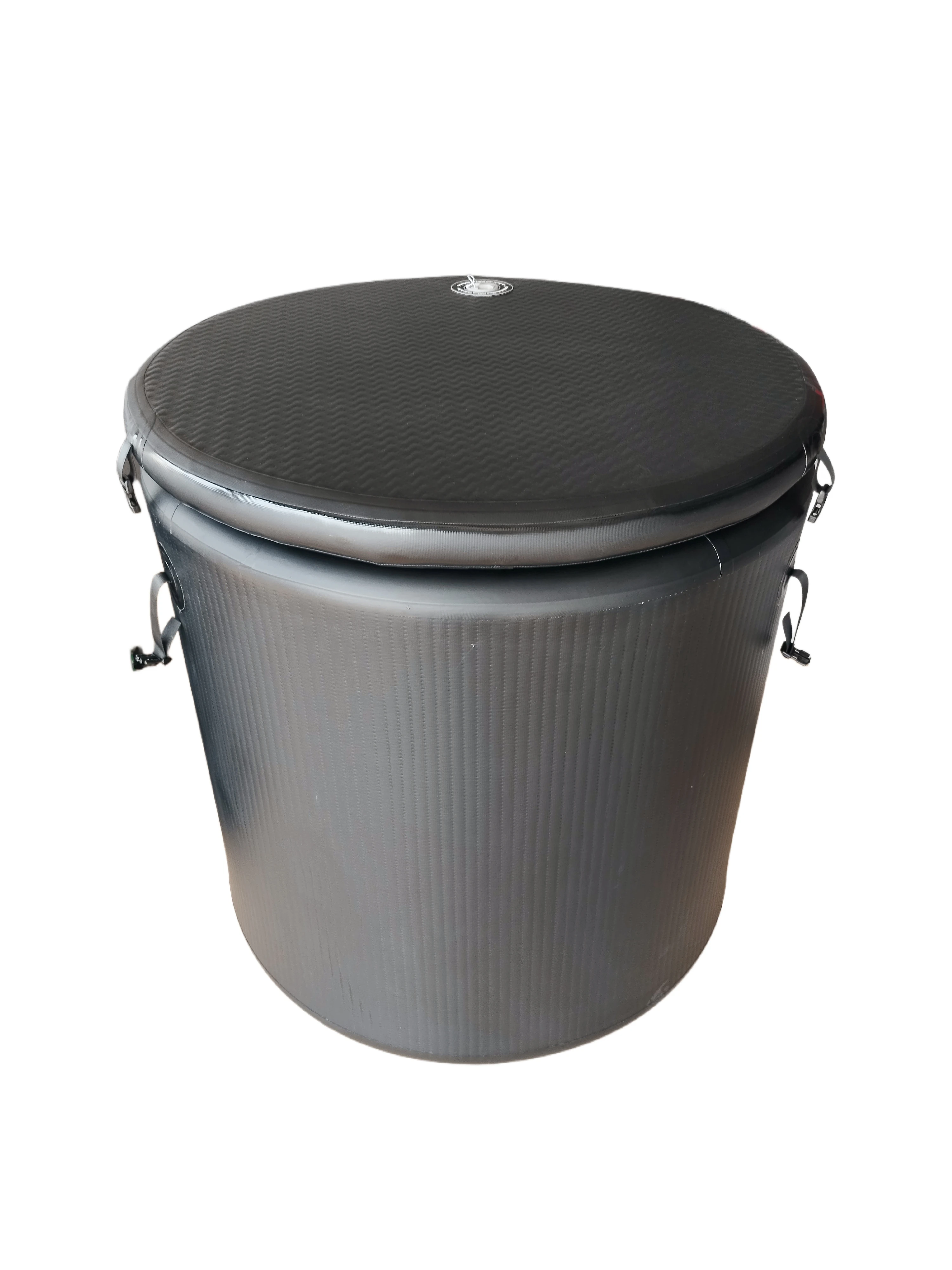 Double Wall Inflatable Portable Barrel Ice Bath Tub Drop Stitch Cold Water Therapy Cold Plunge PVC Foldable Outdoor Indoor Use