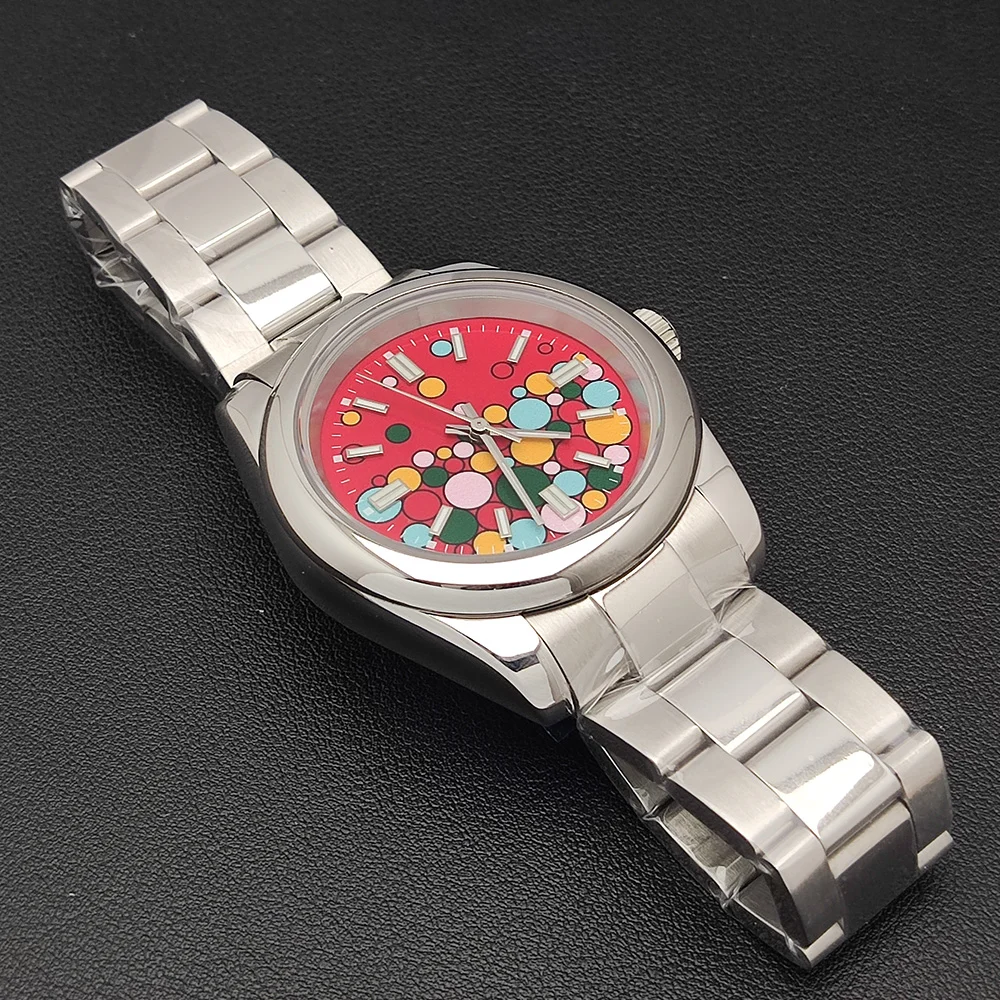 NH Watch35 Bubble 36MM/39MM relógio mecânico automático feminino/masculino35 NH safira aço inoxidável 10Bar Relogio masculino