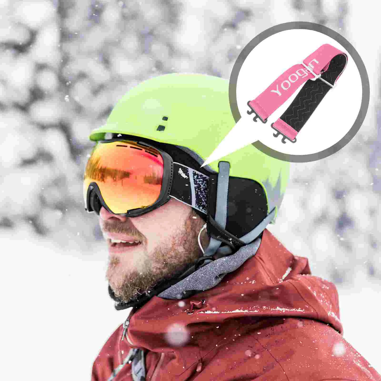 Ski Brille Riemen Ersatz Sport Einstellbare Doppelschicht Brille Brillen Halter Ständer