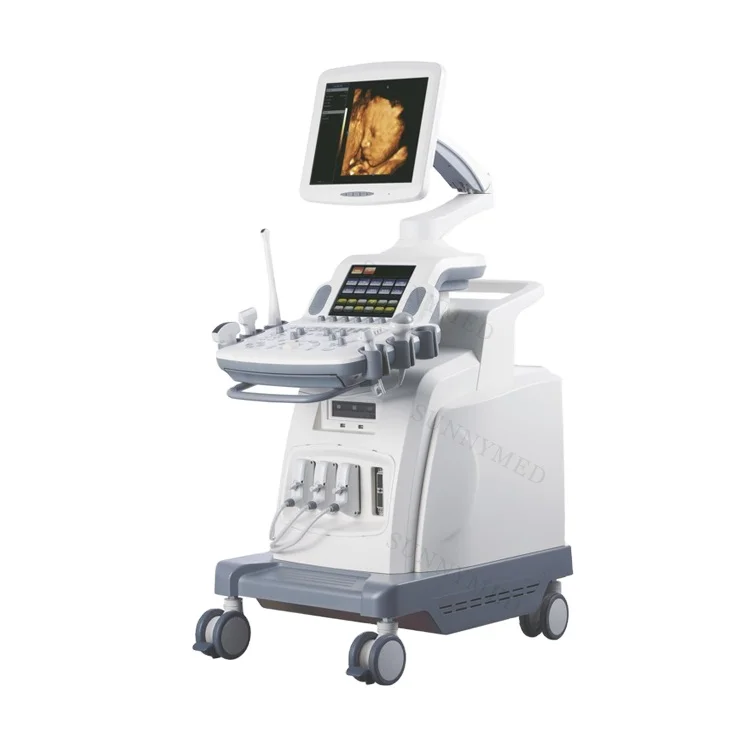 A031 Human color handheld medical ultrasound instruments Trolley High Resolution 3D 4D Color Doppler Ultrasound Machine  System