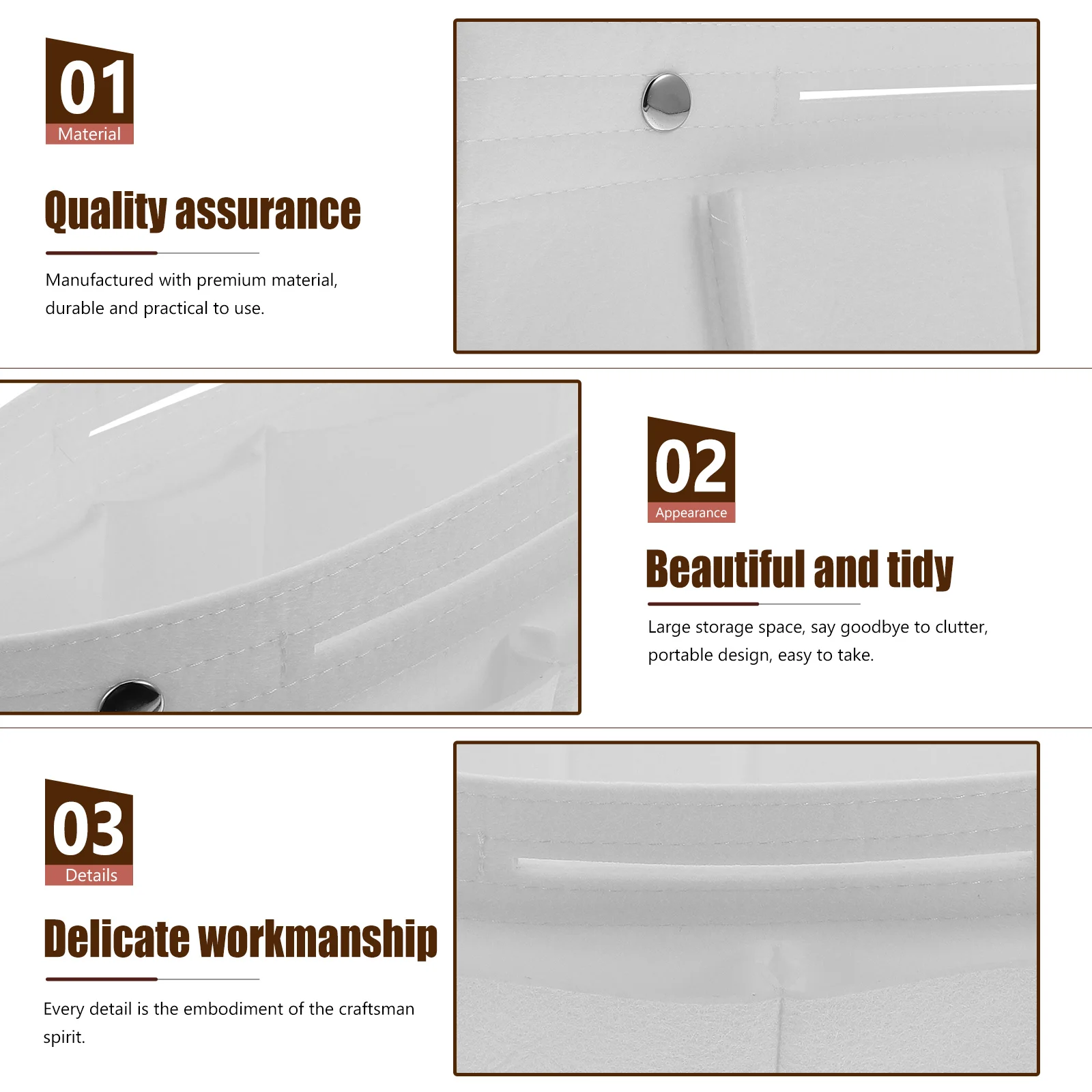 

1pc Large Capacity Liner For Handbag Large Capacity Felt Bag Multi-Pocket Storage Bag Inner Foldable Makeup Organizer