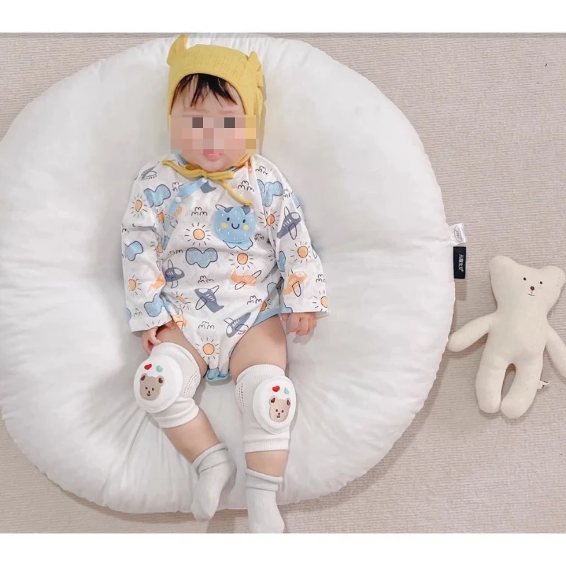 

Дышащие детские наколенники, сетчатое снаряжение для ползания для младенцев, обучение ходьбе, защита от столкновений, мерные грелки для первых прогулок