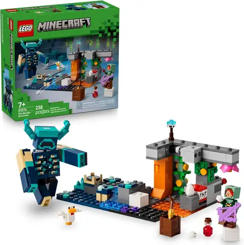LEGO 21274 Minecraft: The Warden Encounter Children's Puzzle Building Blocks Toys Male and Female Gifts