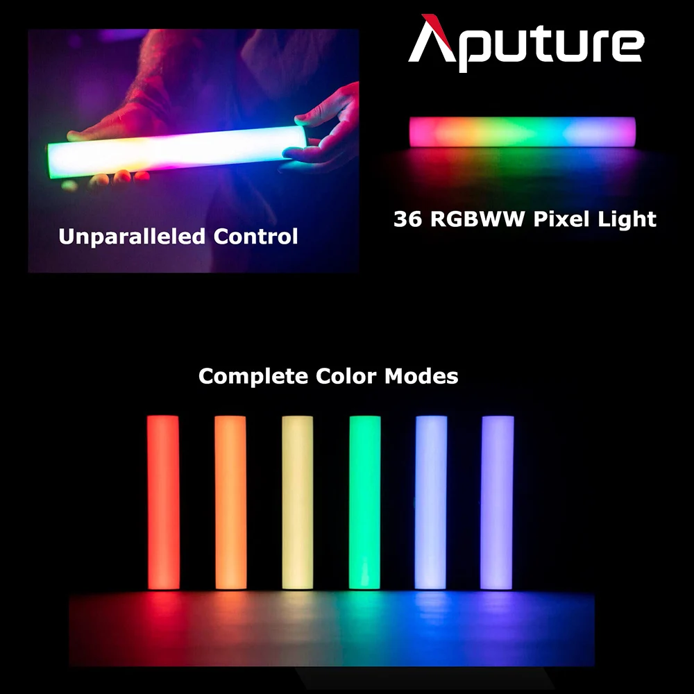 Aputure MT Pro RGB Light Protable Handheld Tube Stick Photography Lighting LED Video Light for Youtube/Video/Studio/Vlog