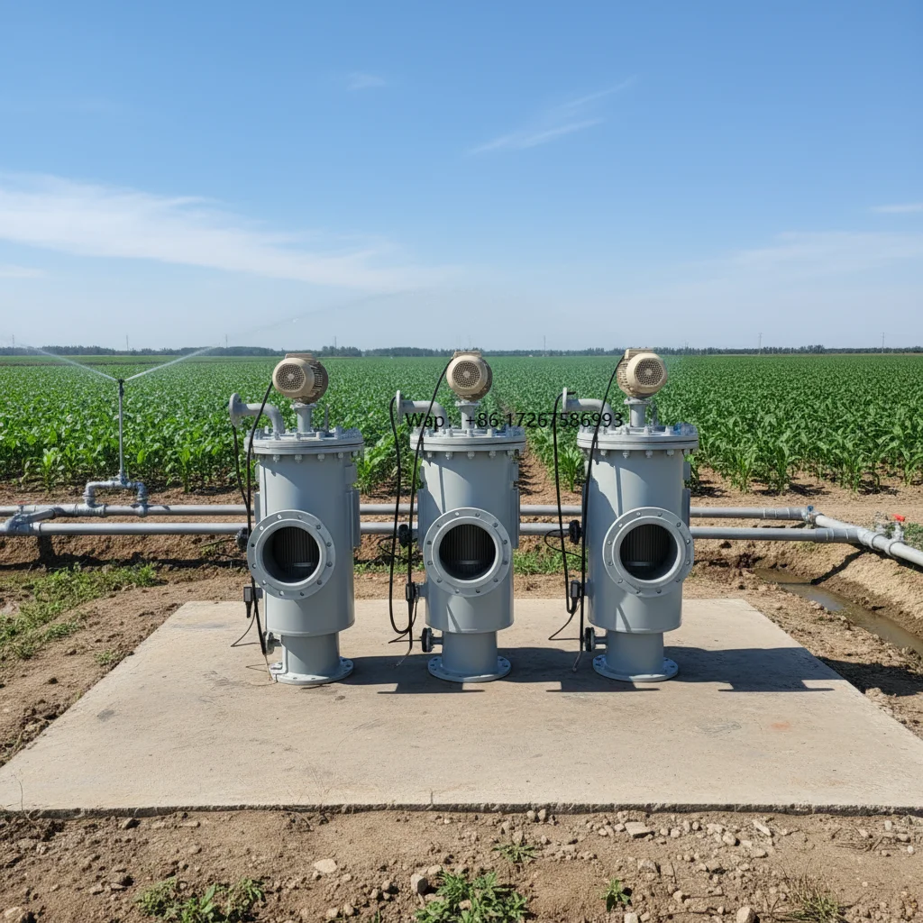 Large Plastic Water Self Flashing Screen Filter with Backwashing Water Filter System for Irrigation Agricultural Water Filter