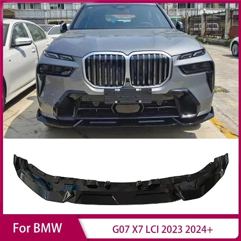 

Car front bumper splitter lip spoiler diffuser guard cover body kits for BMW G07 X7 LCI 2023 2024 shovel