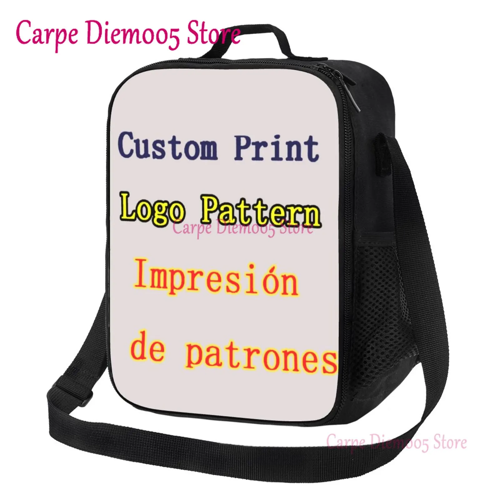 Fiambrera con aislamiento de logotipo personalizado, bolso portátil para mujer, hombre y niño