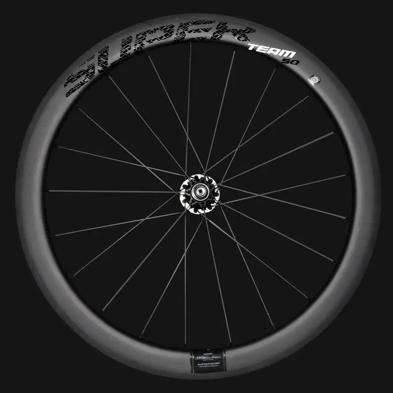 

Колесный комплект SUPERTEAM Classic Pro R25-50 700C для шоссейного велосипеда, карбоновый, клинчерный, под tubeless, ободной тормоз, черный логотип