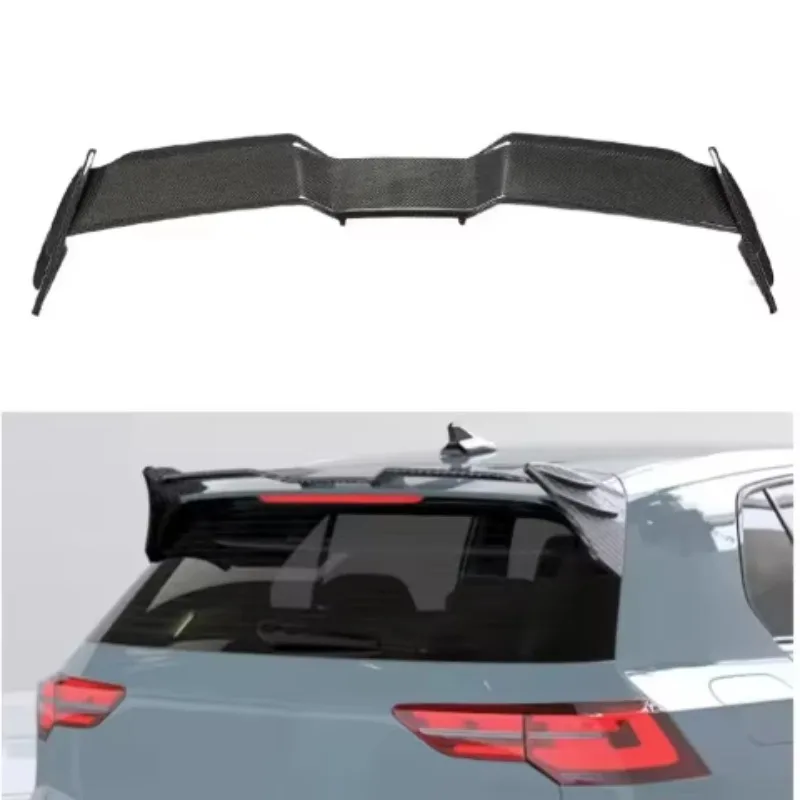 

Спойлер на крышу автомобиля из 100% сухого углеродного волокна, верхний задний спойлер для Golf 8 GTI 2021-UP, комплект для тюнинга кузова