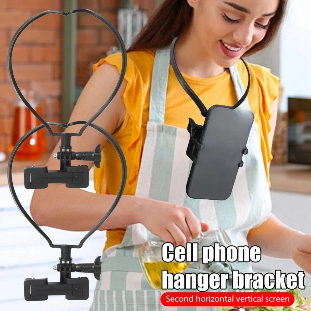 

360° Rotatable Mobile Phone Halter Neck Holder Portable Universal Neck Phone Holders Multi-function