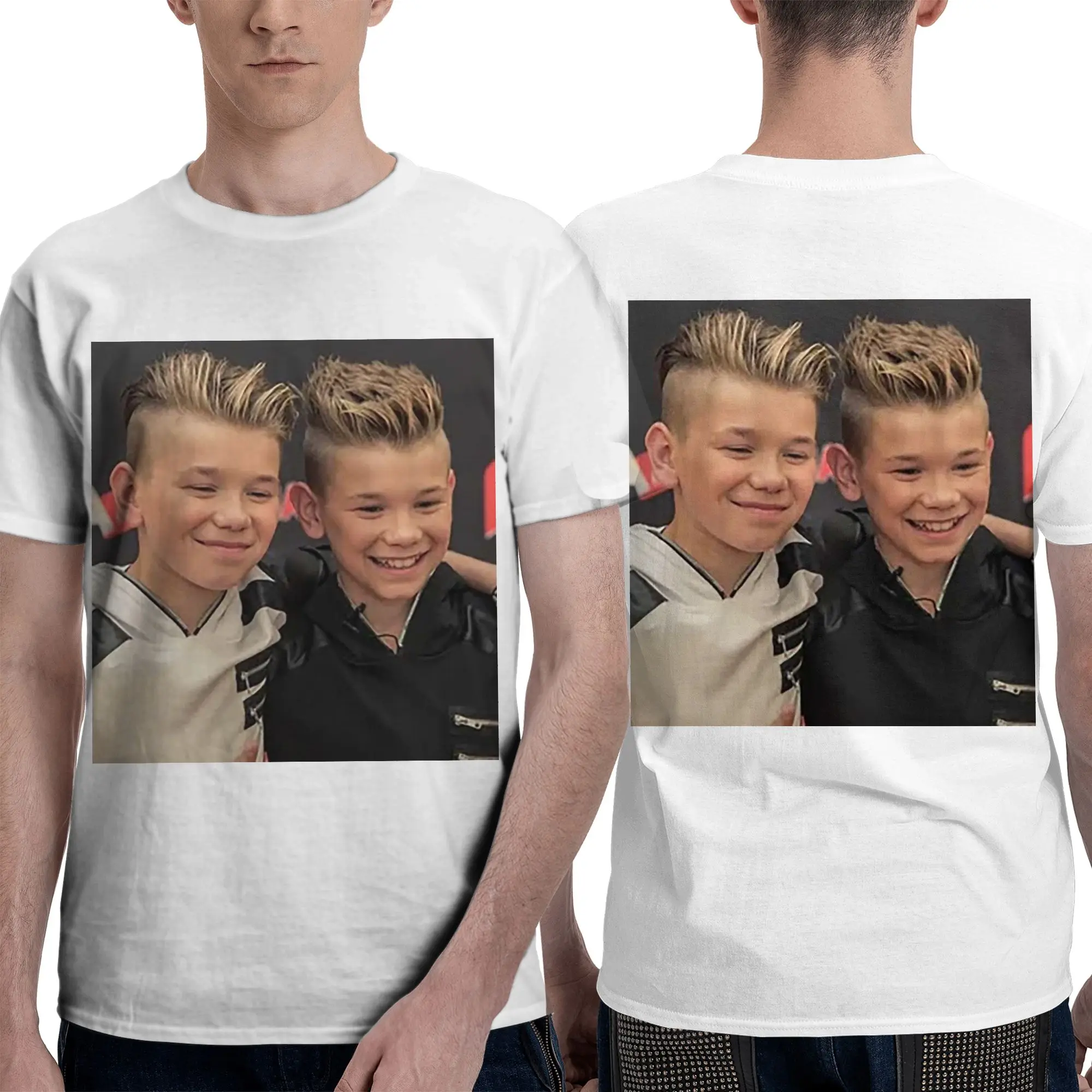 100% Cotton Marcus And Martinus Sweden Norway Eurovision T-Shirt Men's Double Sided T Shirt Men O-Neck Summer Shirts Tops S-6XL