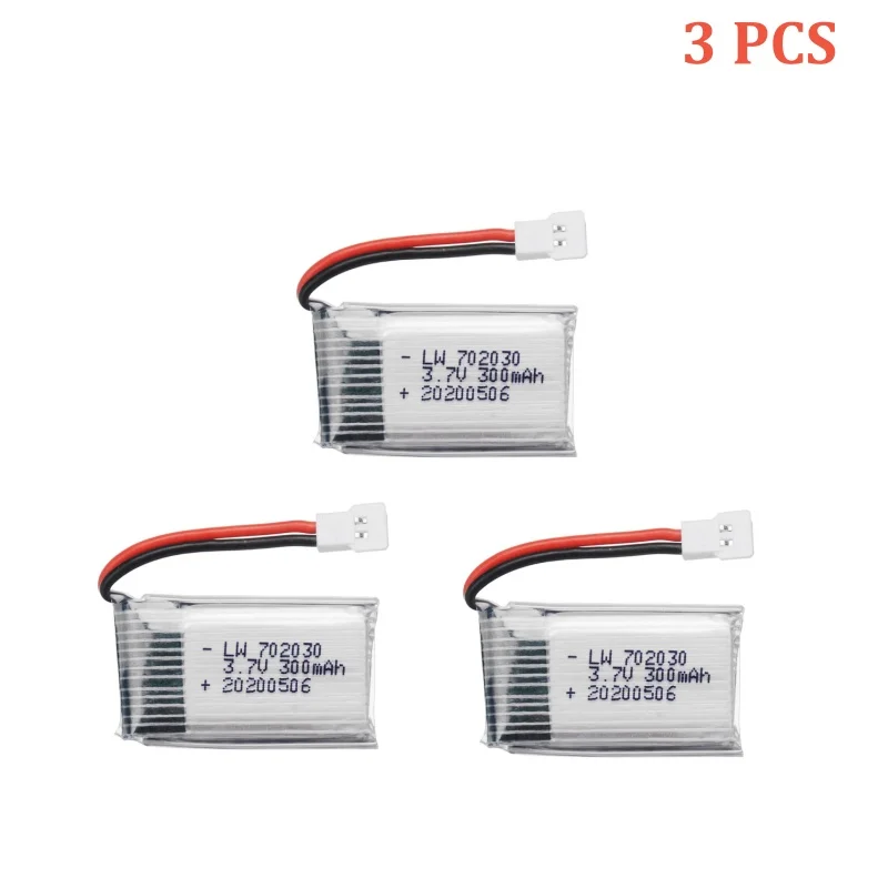 3.7V 300mAh lipo batterij Voor E55 FQ777 FQ17W DFD F180 FY530 U816 U830 H107 X11C Batterij 20C 702030   Voor RC Quadcopter reserveonderdeel