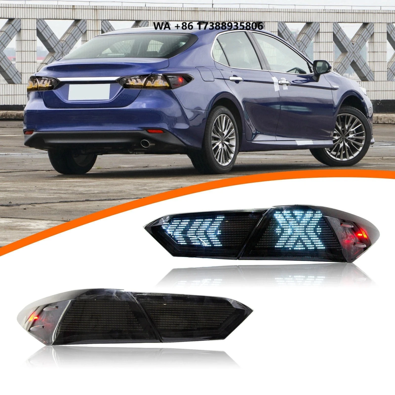 LED Tail Lamp for Camry 2018-2021 Digital Dynamic Modified Taillight