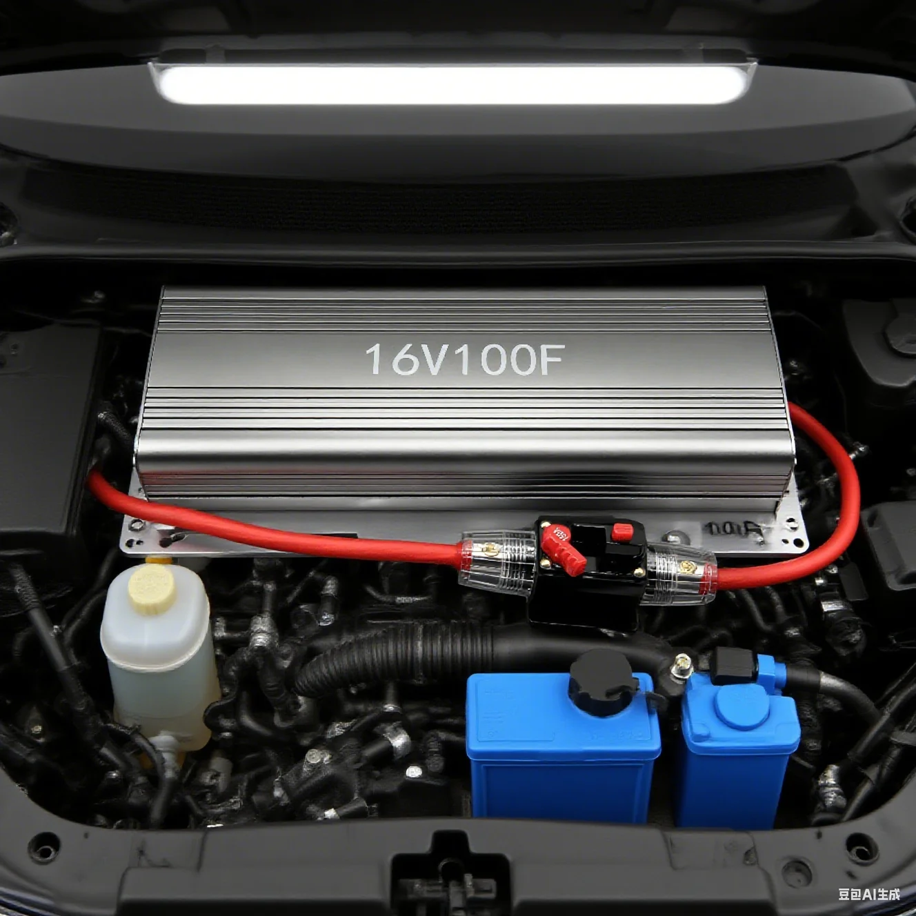 Farah capacitor 16V100F car capacitor starter voltage regulator electronic rectifier auxiliary battery audio modification