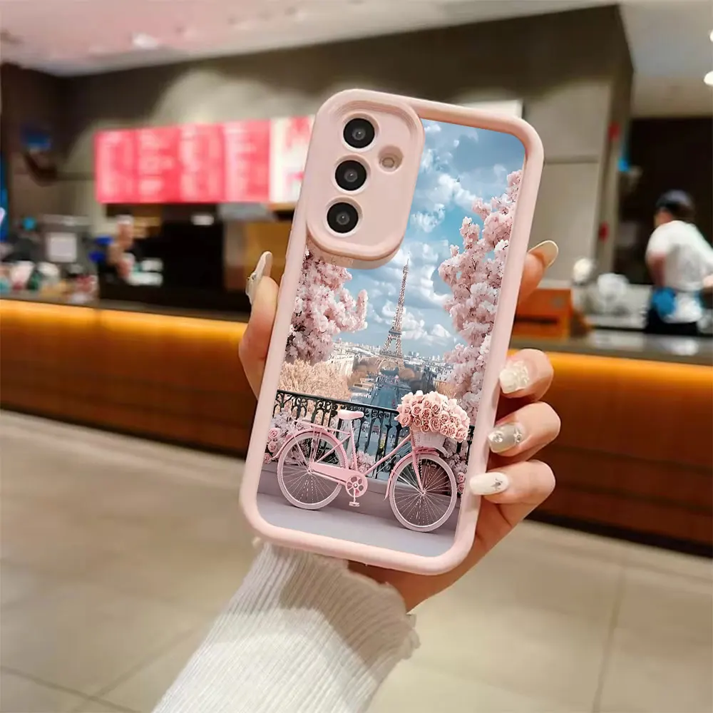 French Landscape Phone Case For Samsung Galaxy A73 A72 A71 A56 A55 A54 A53 A51 A36 A35 A34 A52 A50 A30 S 4G 5G Silicone Cover view 4