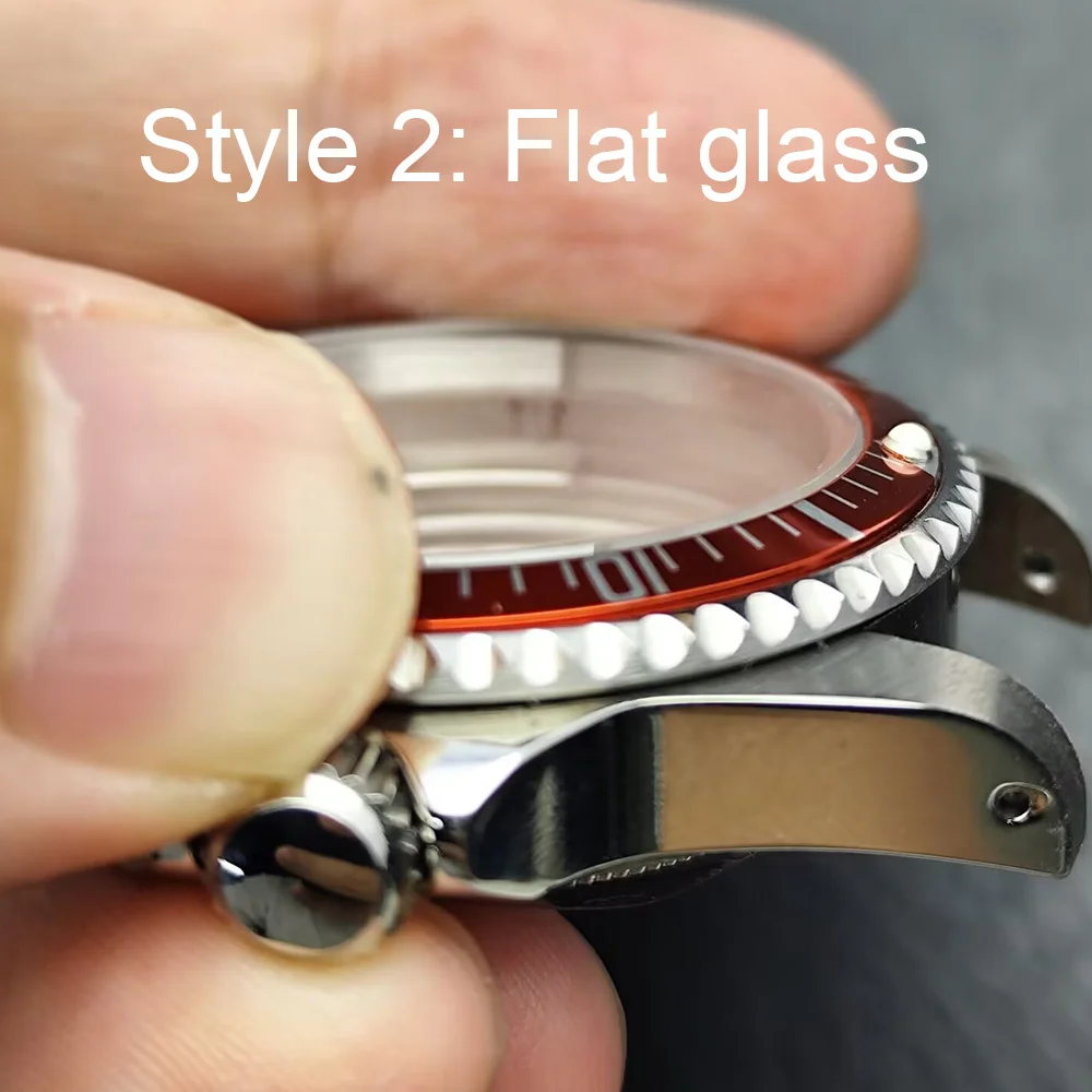 High-quality 39.5mm Silvery Retro Steel Case Fit NH34 NH35 NH36 Movement Case Watch Box
