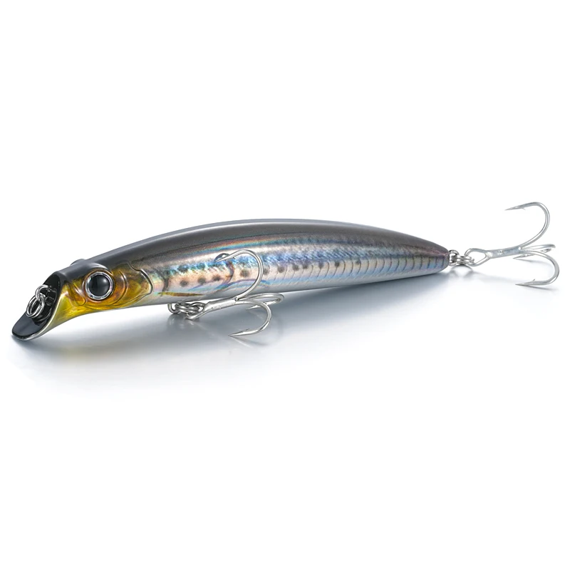 Saltwater Floating Fishing Lure Shallow Diving Minnow Tungsten 105mm 17.5g Long Casting Artificial Bait For Sea Bass Mackerel