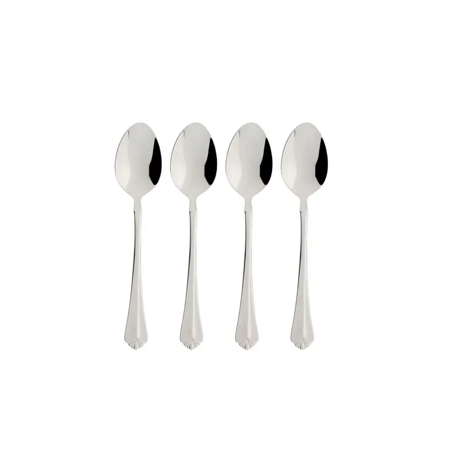 

Silverware Set, Juilliard Fine Flatware 4Piece Teaspoon Set, Service For 4, Rust Resistant 18 10 Stainless Steel, Dishwasher Saf