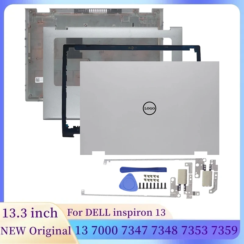 

NEW Laptop For DELL inspiron 13 7000 7347 7348 7353 7359 LCD Back Cover/Front Bezel/Hinges/Palmrest/Bottom Case Silver