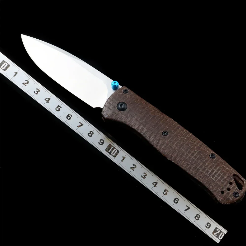 

BM 535 Micarta Handle BUGOUT Складной нож Открытый Кемпинг Охота Карманный EDC Инструмент Нож