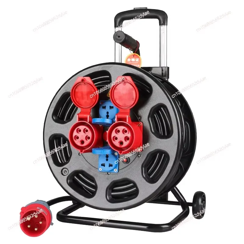 

Кабельная катушка 380 В, трехфазная пятипроводная, четырехкатушка, пятижильная, авиационная взрывозащищенная розетка для строительной площадки 16/32 А.