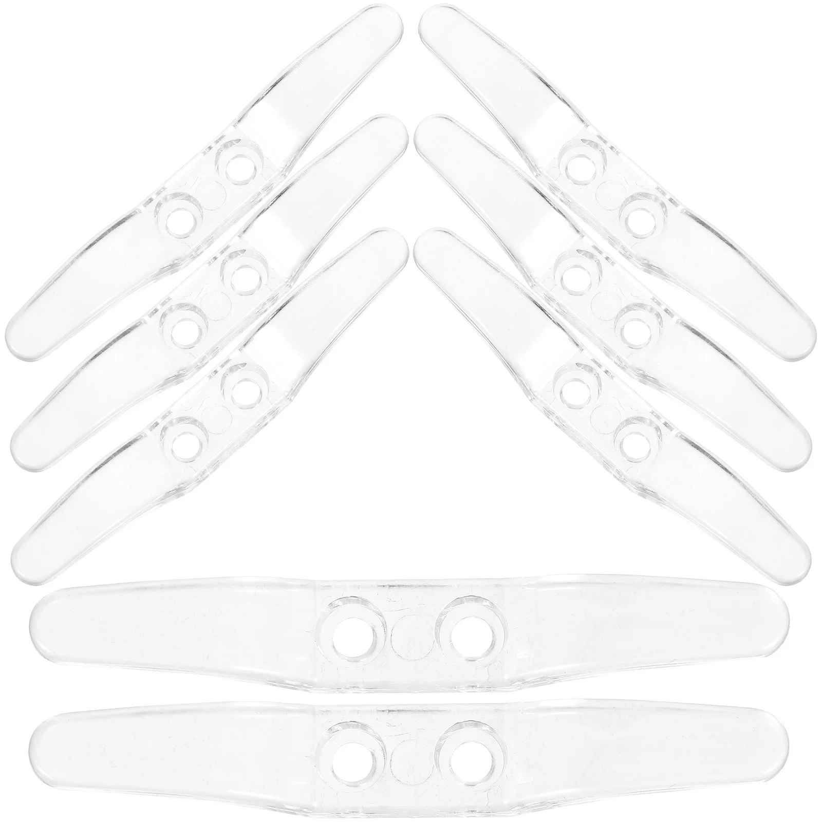 

8Pcs Window Cord Cleat Clear Blinds Cord Holder Safety Rope Cleats for Roller Roman Blinds Decorative Fixing Accessories