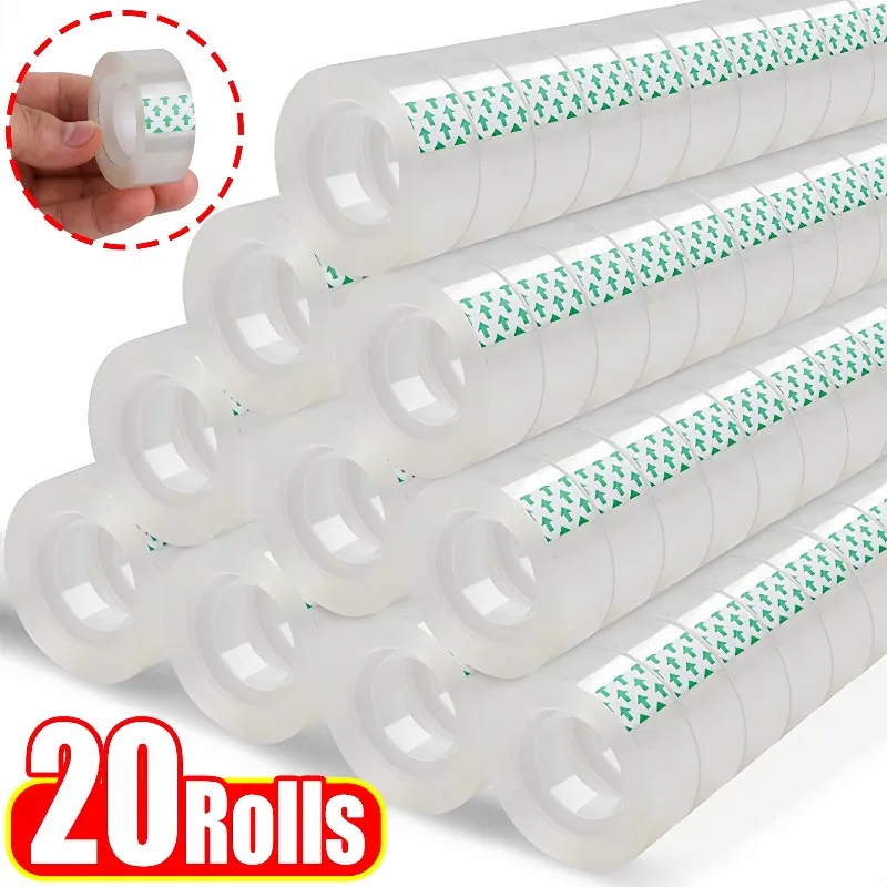 Strong Adhesive Tape Clear Sealing Tape Adhesive Tape 0.8cm 1.2cm 1.8cm Width Strong Adhesion Stickers Office School Stationery