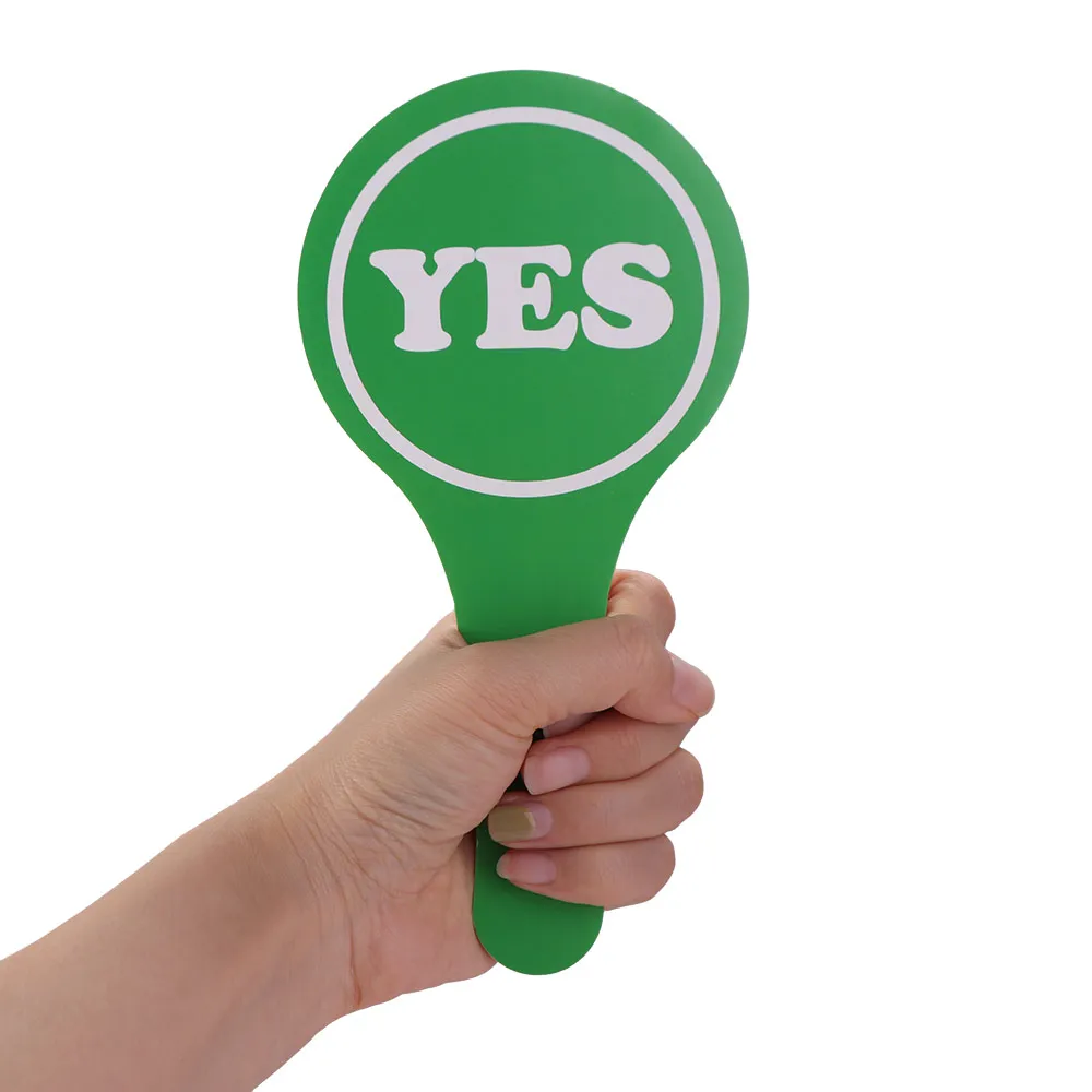 10pcs Expression KT Board Right/Wrong Yes/No Hold Up The Sign Red Green Stop/Go Judges' Cards School Competition