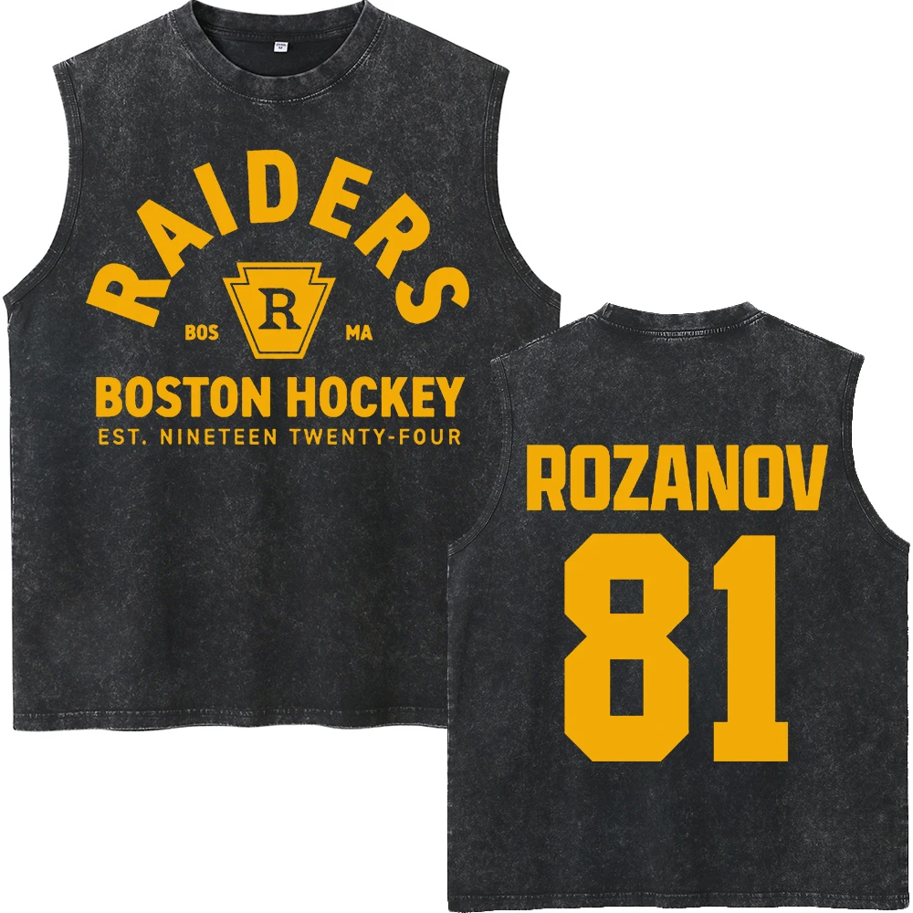 TV Heated Rivalry Llya Rozanov 81 100% Cotton Men TShirt Shane Hunter 21 Sports Vest Oversize Tees Sleeveless Wash Tee Shirt