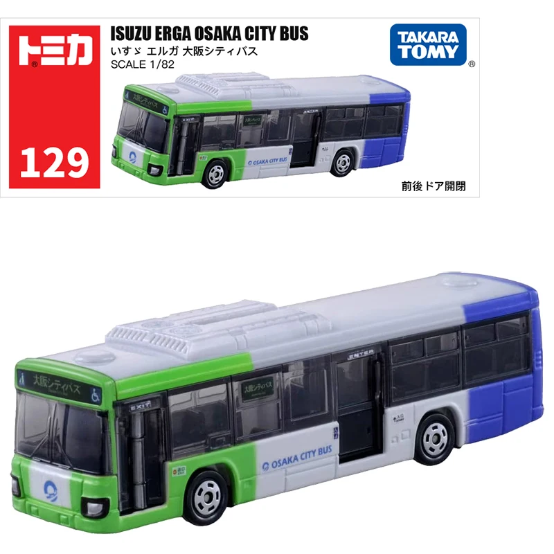 

Takara Tomy Long Type Tomica No.129 Isuzu Erga Osaka City Bus Car Alloy Vehicle Diecast Metal Model Kids Xmas Gift Toys for Boys