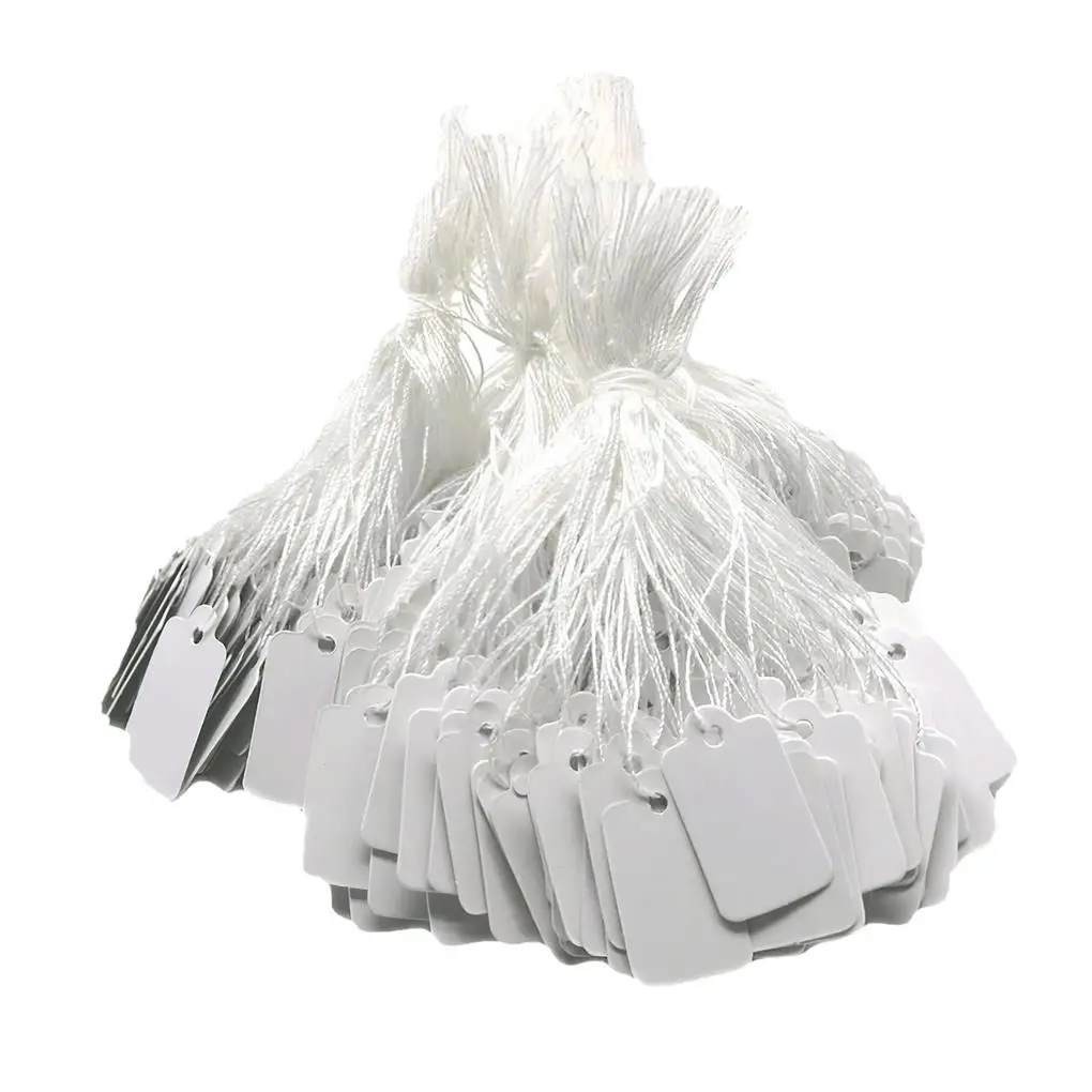 500Pcs Jewelry Price Labels with Cotton String