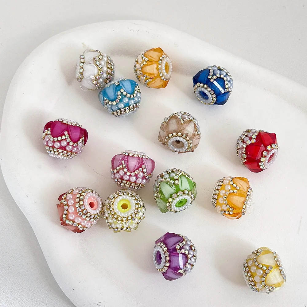 

Сердечный дизайн 50 шт. 18*20 мм ювелирные аксессуары/круглая форма/ручная работа/эффект страз/акриловые бусины своими руками/изготовление бусин # 19833