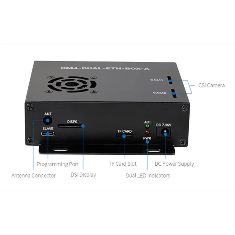 Mini-computador ethernet gigabit duplo adequado para módulo de computação raspberry pi 4 ethernet mini-computador eua plug