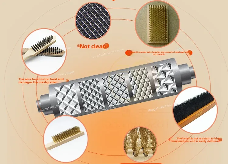 ​​Plastic Handle Fine Wire Brush, 0.076mm Copper/Stainless Steel Hybrid Bristles for Precision Cleaning & Surface Finishing