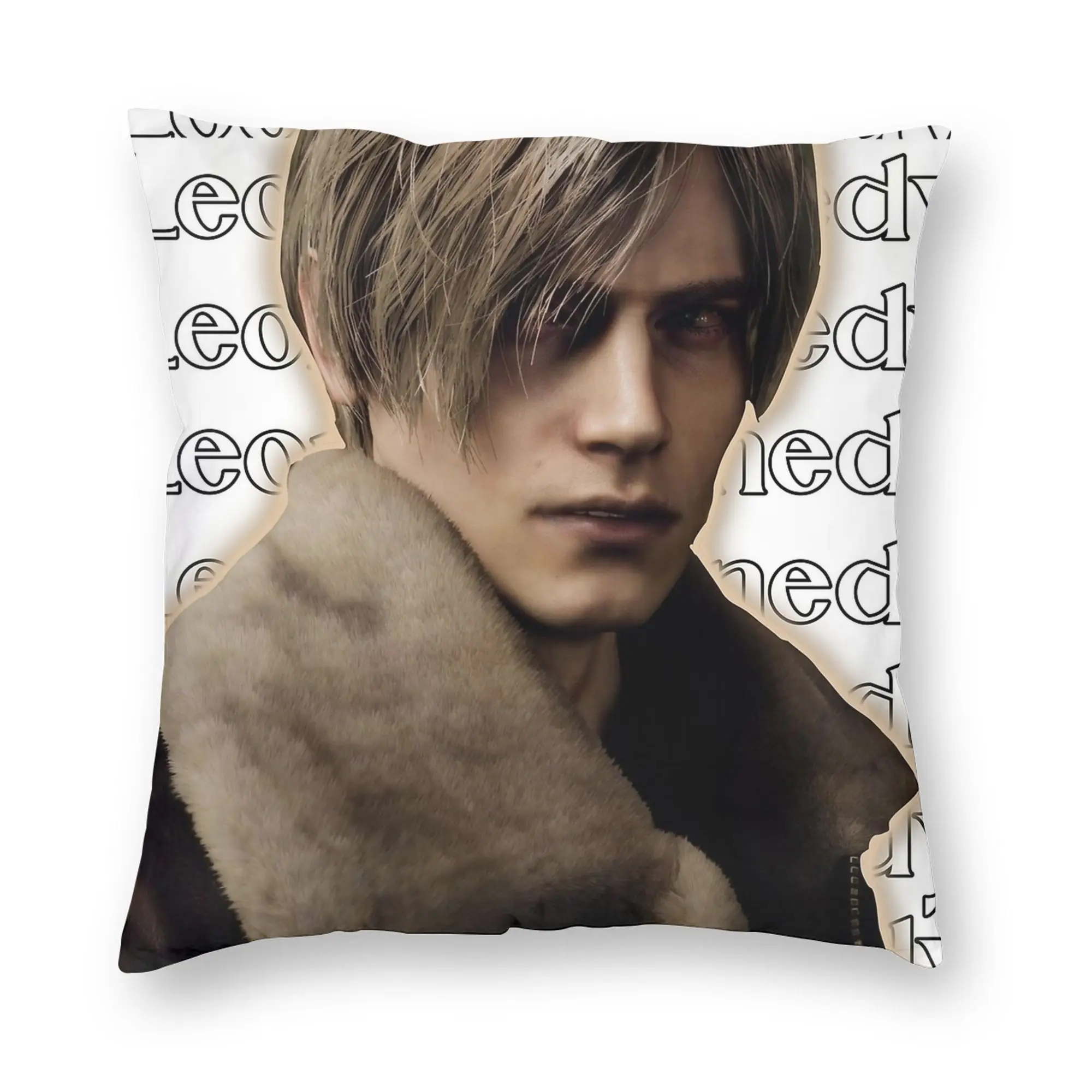 Leon S Kennedy Pillowcase Soft Polyester Cushion Cover Decoration  Pillow Case Cover Bed Drop Shipping 40*40cm