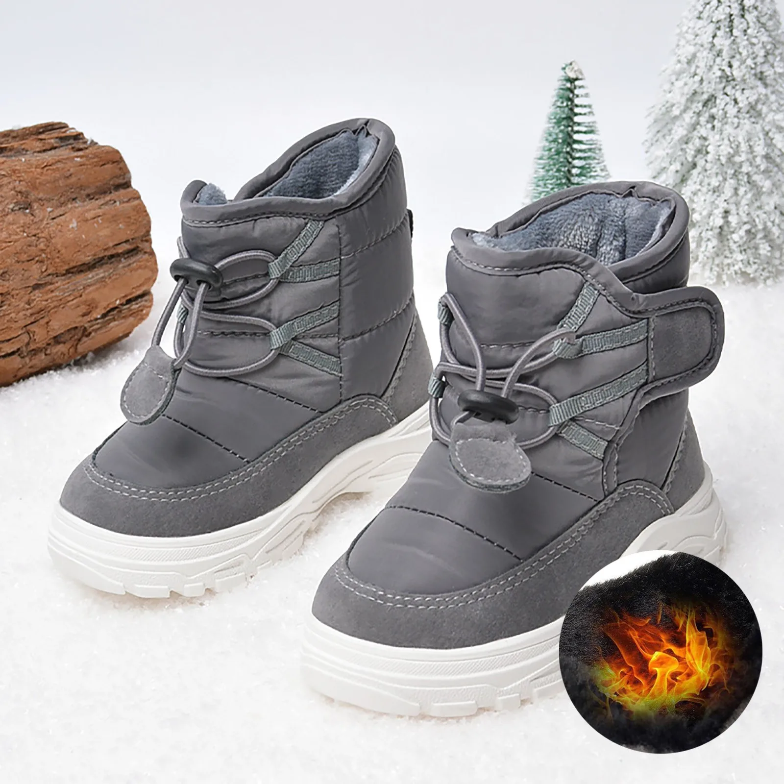 Winter Kids Baby Boots Soft Soles Children Snow Boots For Boys And Girls Keep Warm Kids Toddler Solid Color Shoes New Warm Boots